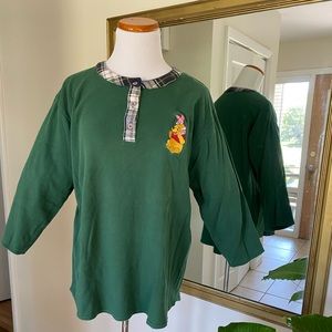 Disney Store Winnie the Pooh 3/4 sleeve shirt